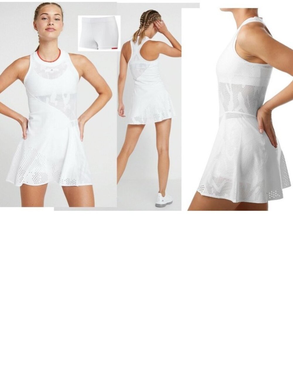 Nwt Adidas Stella McCartney White Tennis Dress + Shorts XS